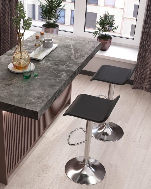 Стул барный Хай-Тек черный — изображение 3