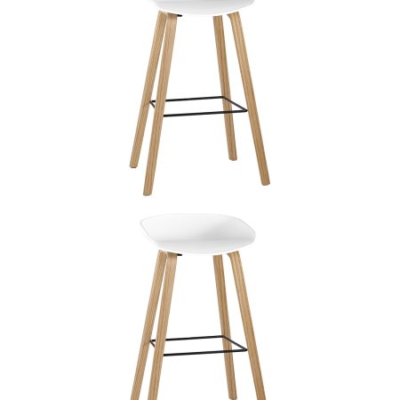 Стул барный LIBRA БЕЛЫЙ 2 шт