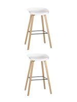Стул барный LIBRA SOFT БЕЛЫЙ 2 шт