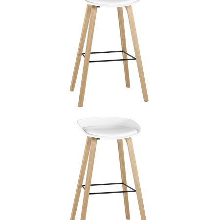 Стул барный LIBRA SOFT БЕЛЫЙ 2 шт