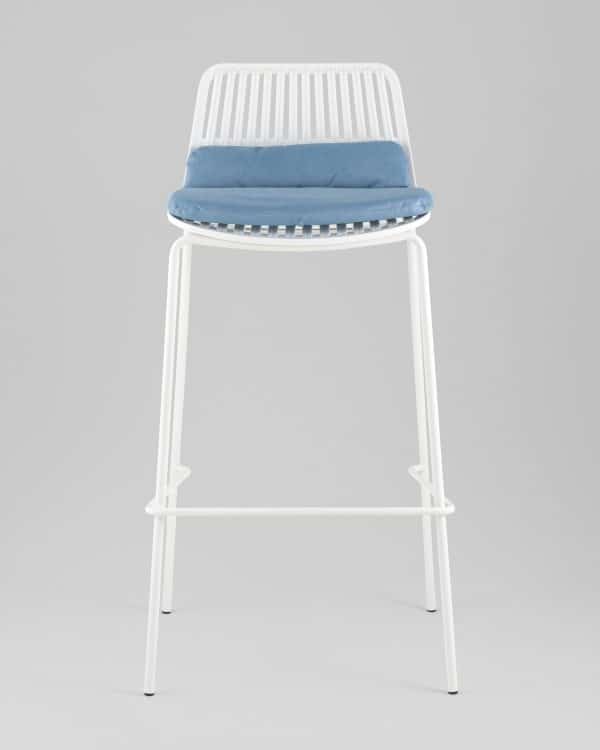 Стул барный Louran с подушкой белый — изображение 3