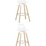 Стул барный Мартин белый 2 шт