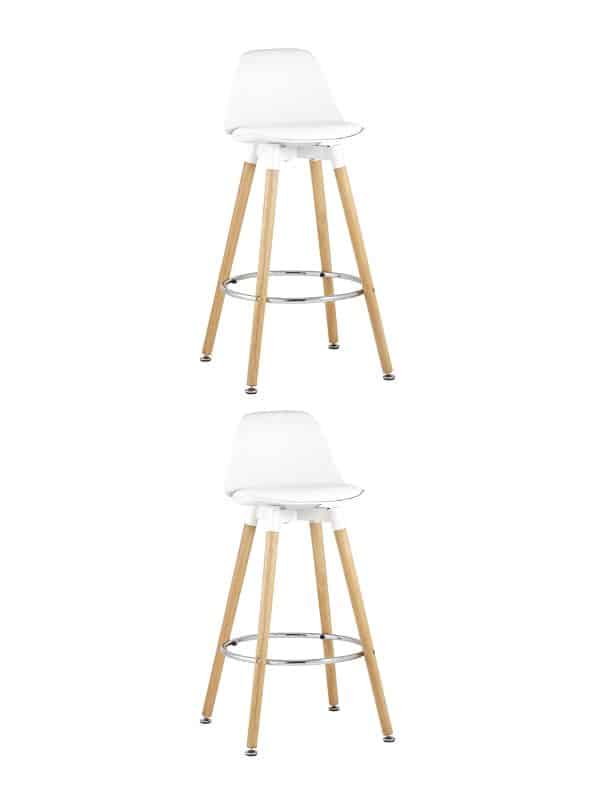 Стул барный Мартин белый 2 шт