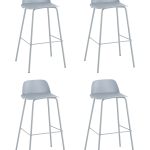 Стул барный Mist серо-голубой 4 шт