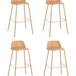 Стул барный Mist желтый 4 шт