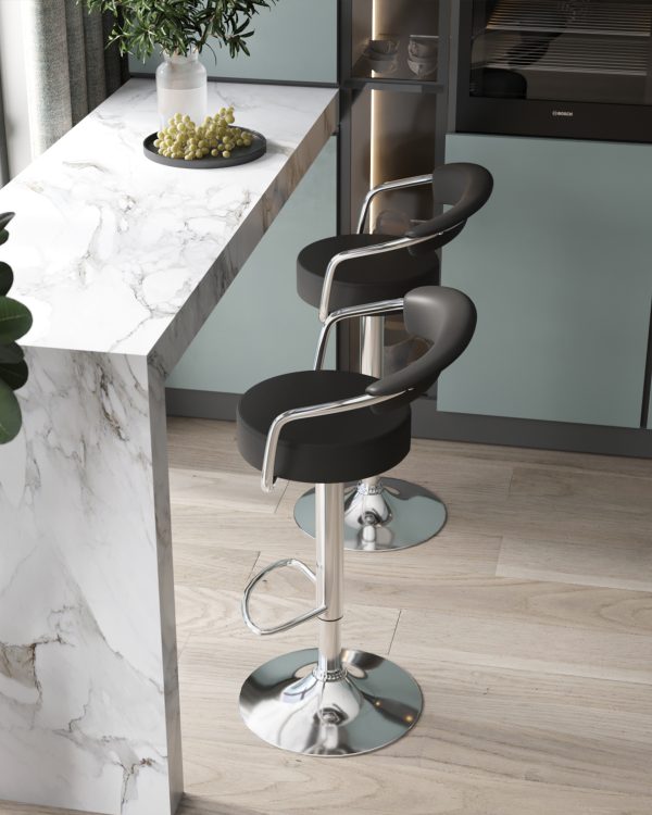 Стул барный Орион черный — изображение 3