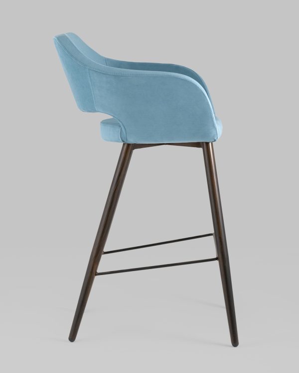stul-barnyj-sajmon-veljur-pylno-goluboj-2 Стул барный Саймон велюр пыльно-голубой — изображение 3