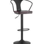 Стул барный TOLIX ARMS SOFT черный матовый