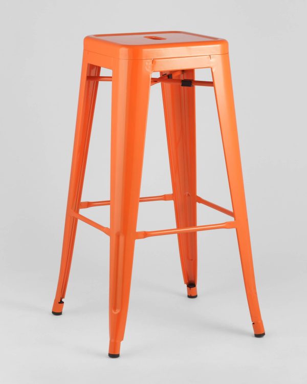 Стул барный TOLIX оранжевый глянцевый — изображение 2