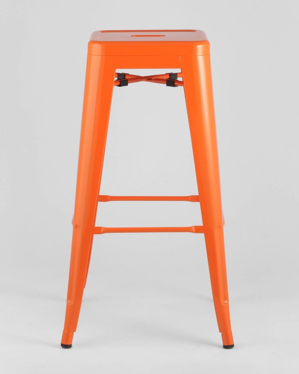 Стул барный TOLIX оранжевый глянцевый — изображение 3