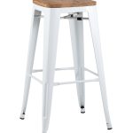 Стул барный TOLIX WOOD белый глянцевый