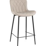 Стул барный Vault экокожа серый