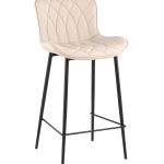 Стул барный Vault экокожа светло-серый