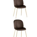 Стул Beetle коричневый 2 шт