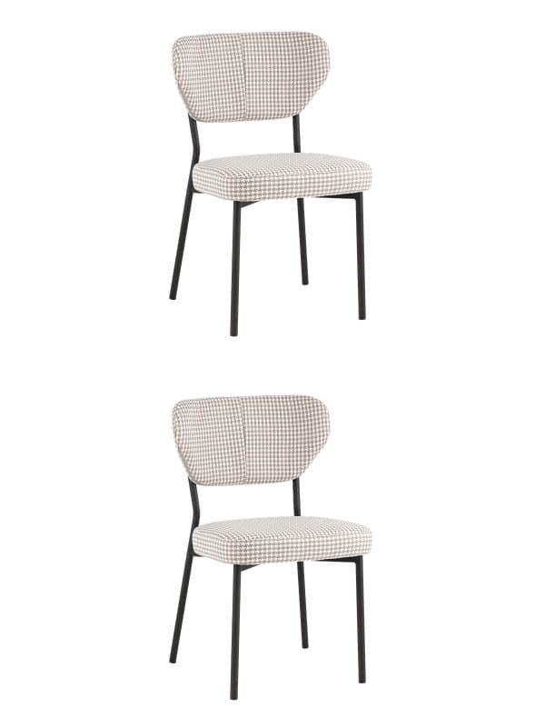 Стул Билл гусиная лапка бежевый 2 шт.