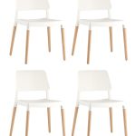 Стул BISTRO белый 4 шт.