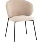 Стул Блейз букле капучино каркас серо-коричневый