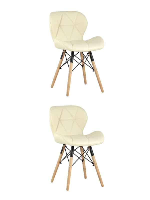 Стул Бон экокожа бежевый 2 шт.