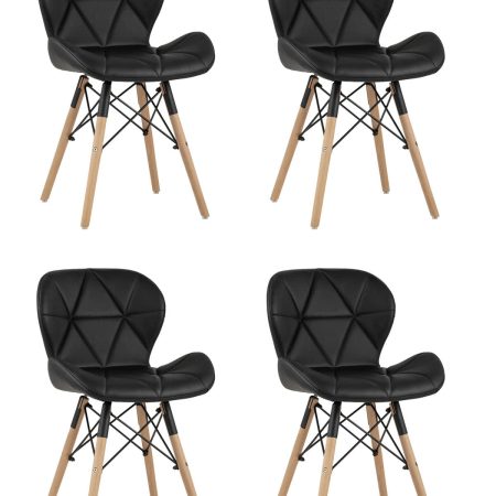 Стул Бон экокожа черный 4 шт.