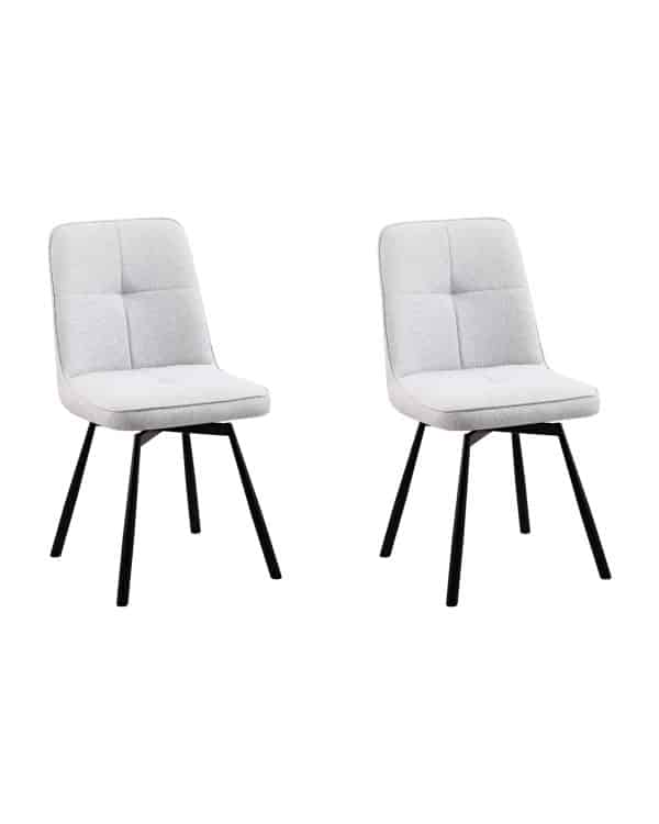 Стул Boun вращающийся серый 2 шт.