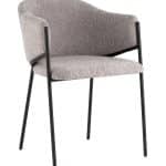 Стул Brace букле серый