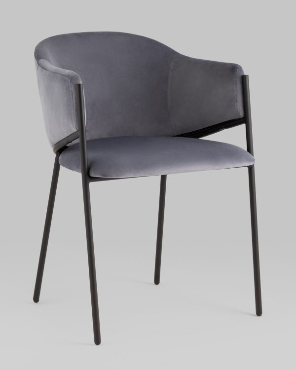 Стул Brace велюр серый — изображение 2