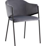 Стул Brace велюр серый