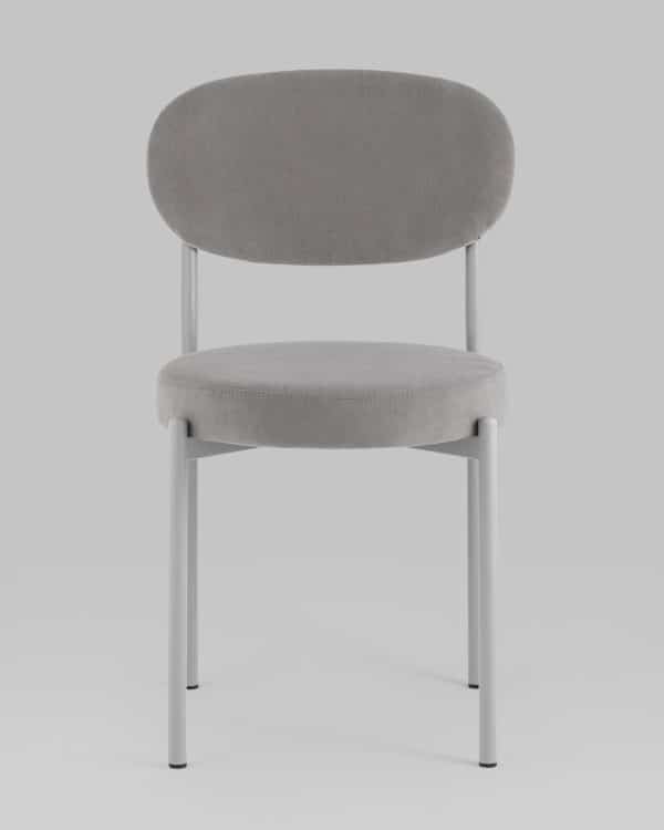 Стул Бриф SN велюр серый каркас светло-серый муар, 4шт./уп. — изображение 3