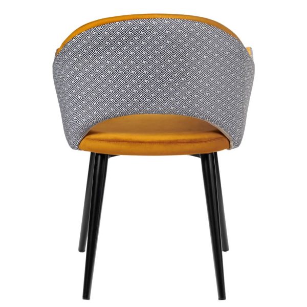 Стул Bruno горчичный с жаккардом — изображение 4