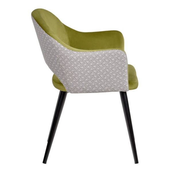 Стул Bruno ярко-зеленый с жаккардом — изображение 3