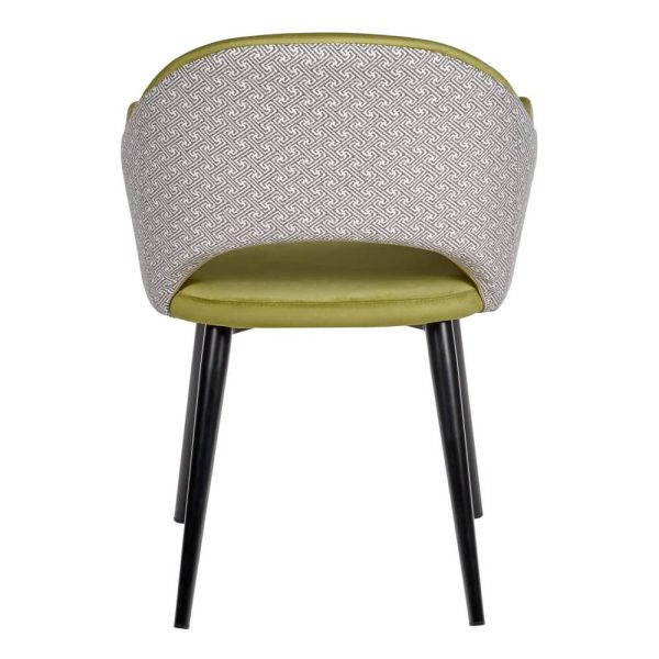 Стул Bruno ярко-зеленый с жаккардом — изображение 4