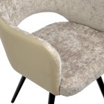 Стул Bruno латте шенилл с экокожей с поворотным механизмом — изображение 5