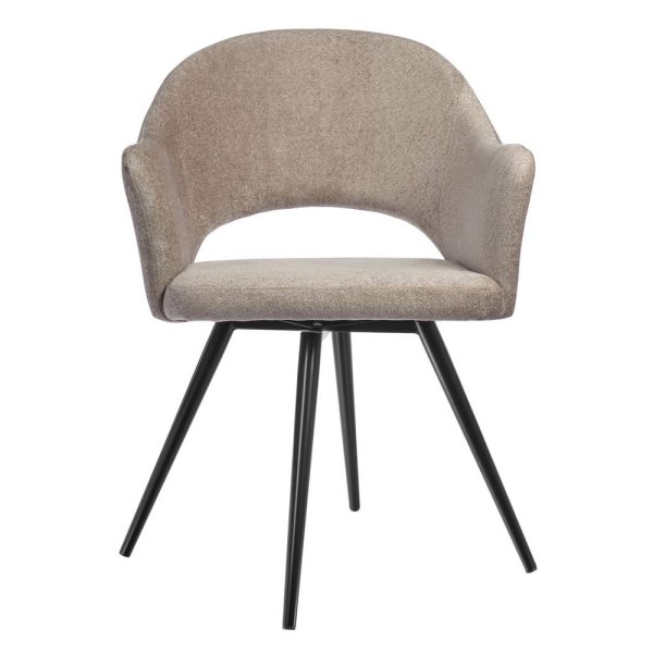 Стул Bruno латте шенилл с поворотным механизмом — изображение 2