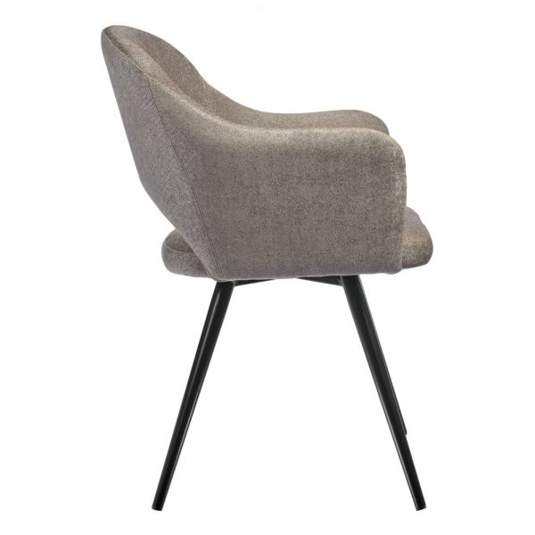 Стул Bruno латте шенилл с поворотным механизмом — изображение 3