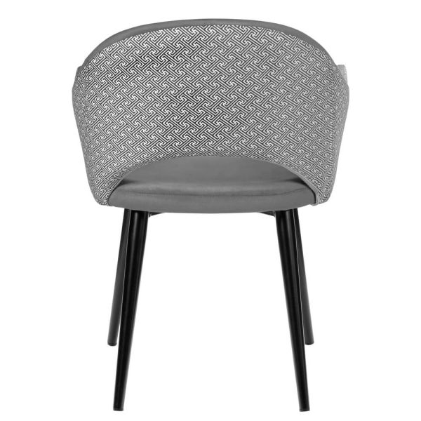 stul-bruno-seryj-s-zhakkardom-3 Стул Bruno серый с жаккардом — изображение 4
