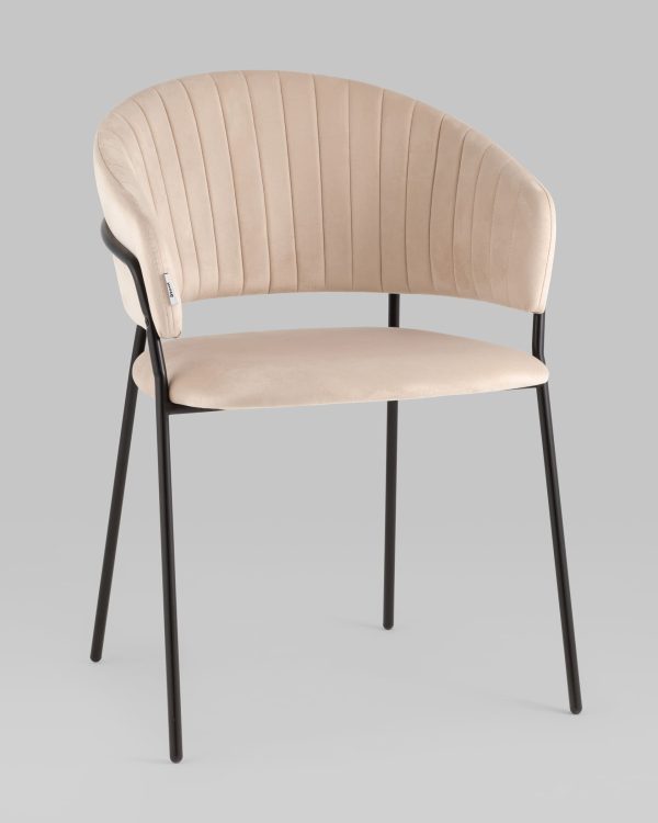 Стул Бруно велюр кремовый — изображение 2