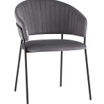 Стул Бруно велюр серый