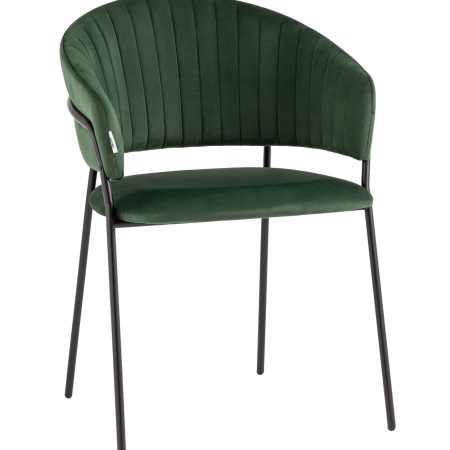 Стул Бруно велюр зелёный