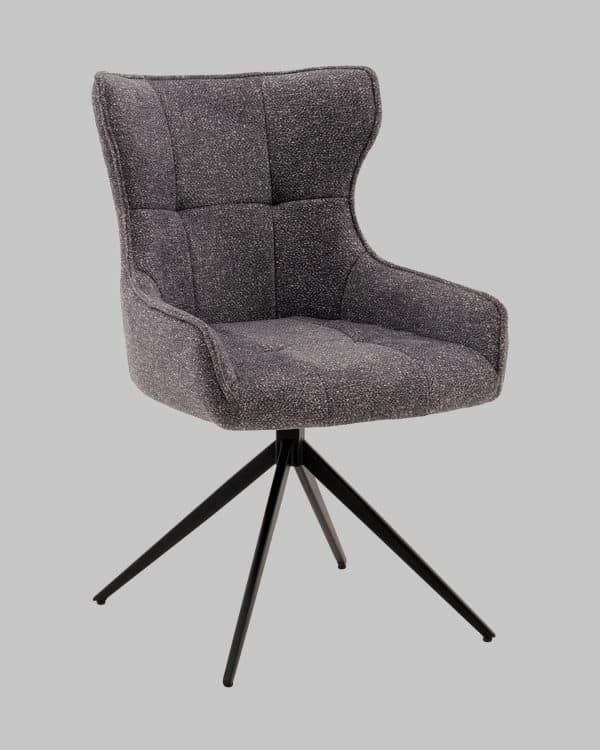 Стул Carlene вращающийся серый — изображение 2