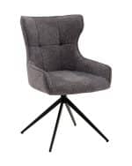 Стул Carlene вращающийся серый