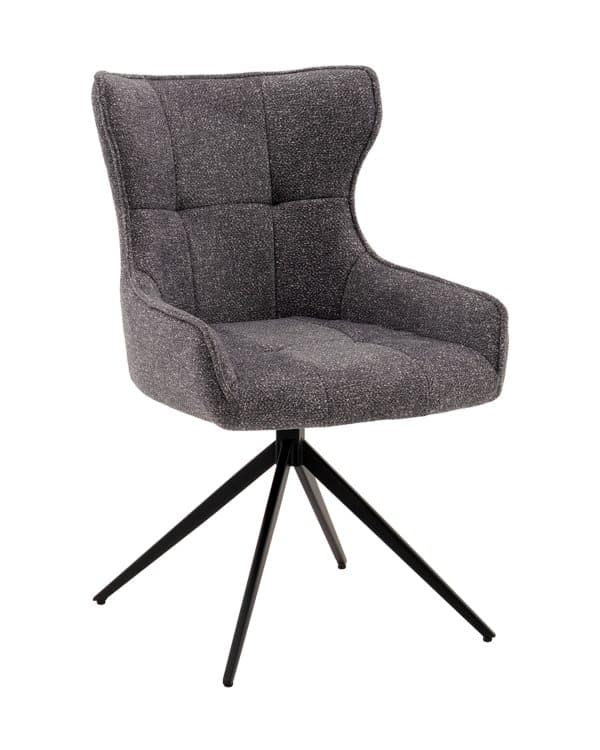 Стул Carlene вращающийся серый