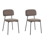 Стул Chao коричневый черные ножки 2 шт.