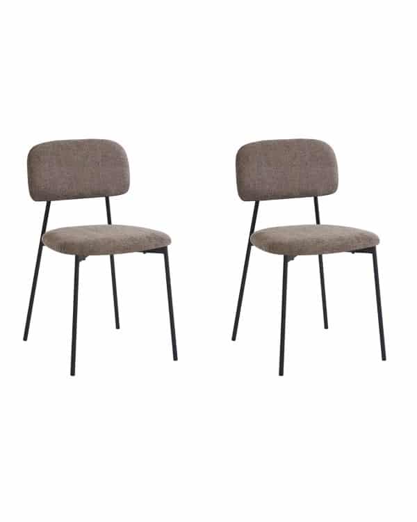 Стул Chao коричневый черные ножки 2 шт.