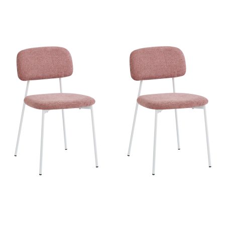 Стул Chao розовый белые ножки 2 шт.