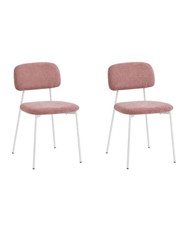 Стул Chao розовый белые ножки 2 шт.