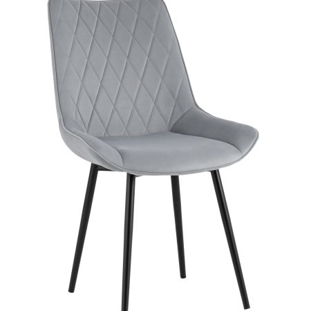 Стул Дарвин велюр серый