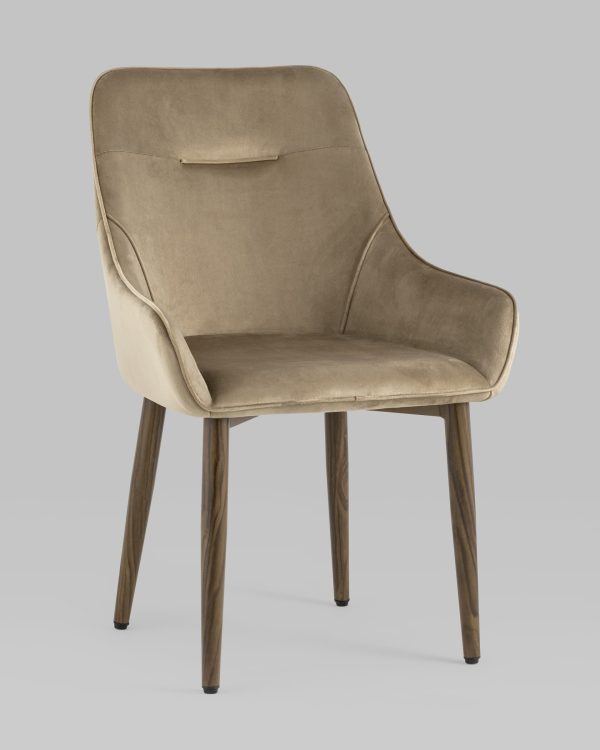 Стул Диана велюр бежевый 4 шт — изображение 2