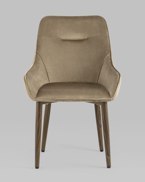 Стул Диана велюр бежевый 4 шт — изображение 3