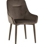 Стул Диана велюр коричневый