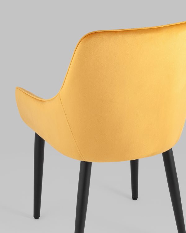 Стул Диана велюр оранжевый 4 шт — изображение 3